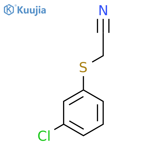 2-(3-Chlorophenyl)sulfanylacetonitrile structure