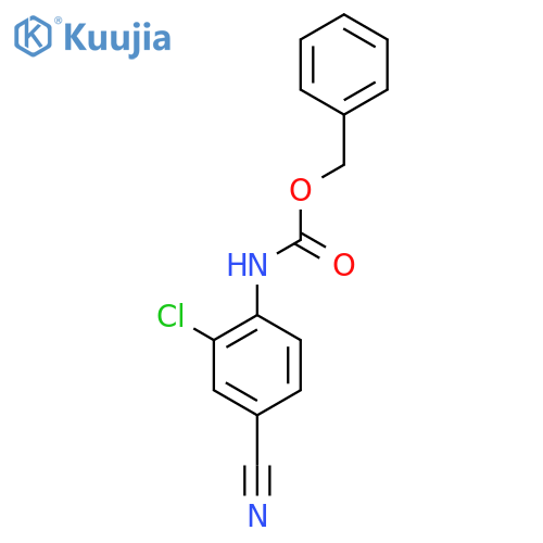 benzyl N-(2-chloro-4-cyanophenyl)carbamate structure
