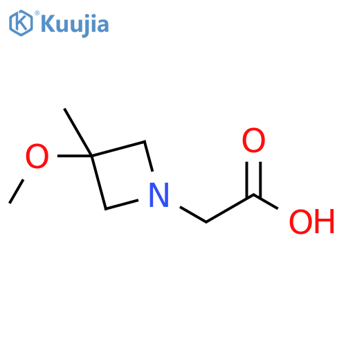 1-Azetidineacetic acid, 3-methoxy-3-methyl- structure