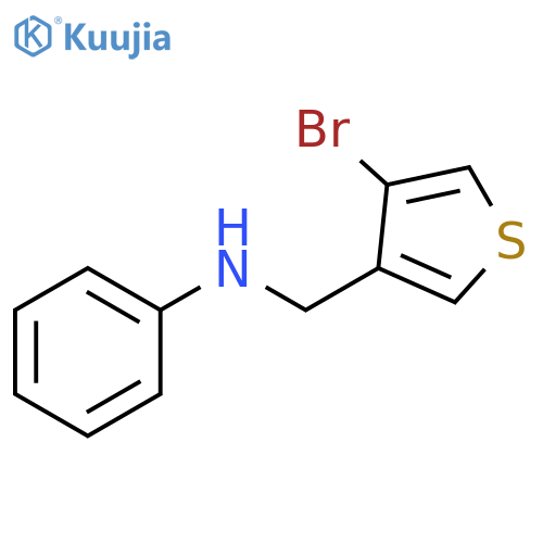 3-Thiophenemethanamine, 4-bromo-N-phenyl- structure