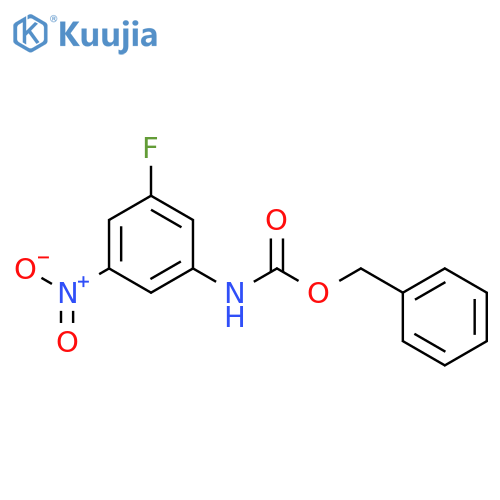 benzyl N-(3-fluoro-5-nitrophenyl)carbamate structure
