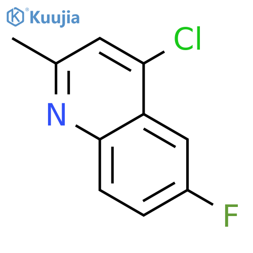 4-Chloro-6-fluoro-2-methylquinoline structure