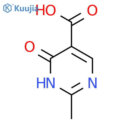 2-Methyl-6-oxo-1,6-dihydropyrimidine-5-carboxylic acid structure