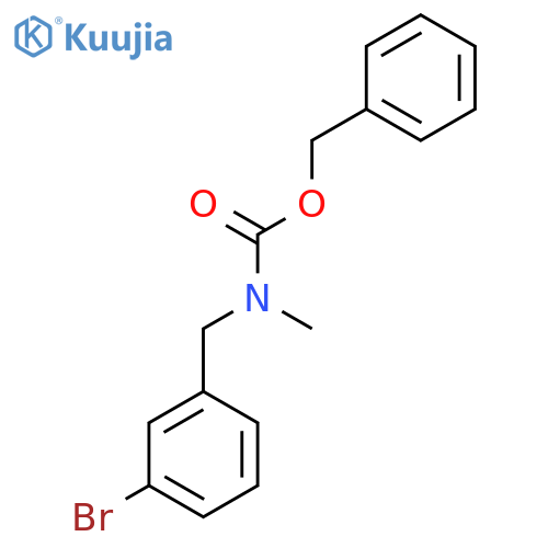 benzyl N-[(3-bromophenyl)methyl]-N-methylcarbamate structure