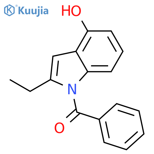 1H-Indol-4-ol, 1-benzoyl-2-ethyl- structure