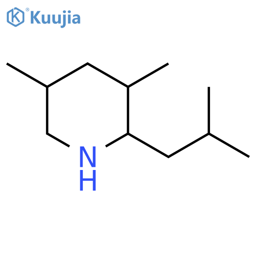 3,5-Dimethyl-2-(2-methylpropyl)piperidine structure