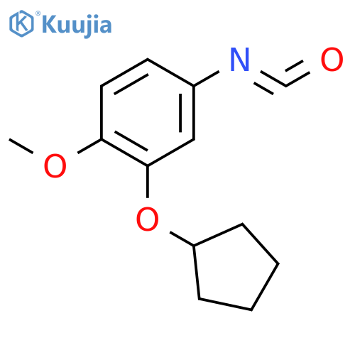 Benzene,2-(cyclopentyloxy)-4-isocyanato-1-methoxy- structure