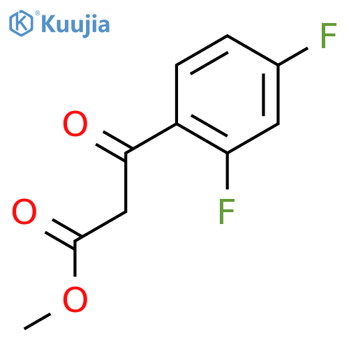 Methyl 3-(2,4-difluorophenyl)-3-oxopropanoate structure
