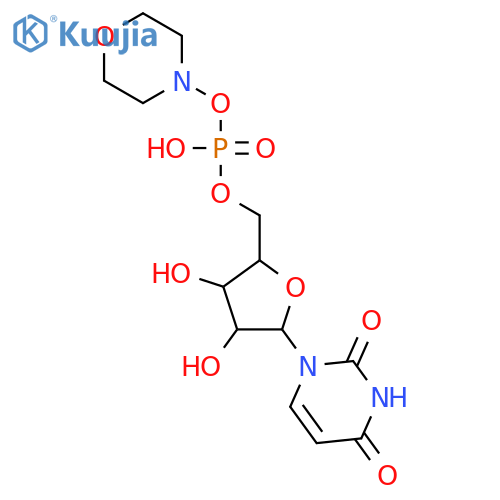 [(2r,3s,4r,5r)-5-(2,4-dioxopyrimidin-1-yl)-3,4-dihydroxyoxolan-2-yl]methyl Morpholin-4-yl Hydrogen Phosphate structure