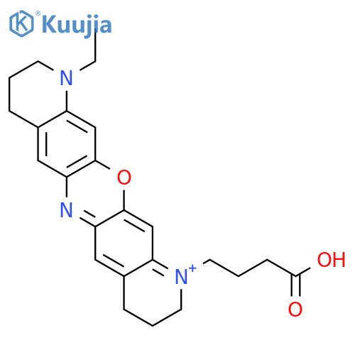 Dipyrido[3,2-b:2',3'-i]phenoxazin-13-ium,1-(3-carboxypropyl)-11-ethyl-1,2,3,4,8,9,10,11-octahydro- structure