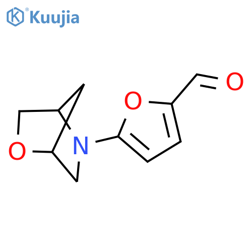 5-{2-oxa-5-azabicyclo[2.2.1]heptan-5-yl}furan-2-carbaldehyde structure