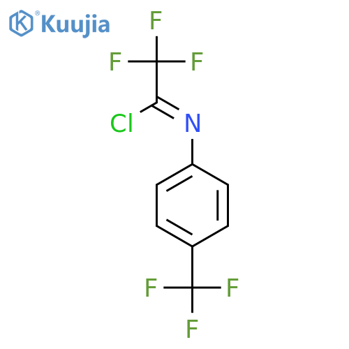 Ethanimidoyl chloride, 2,2,2-trifluoro-N-[4-(trifluoromethyl)phenyl]- structure