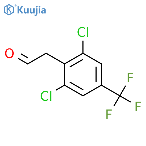 Benzeneacetaldehyde, 2,6-dichloro-4-(trifluoromethyl)- structure