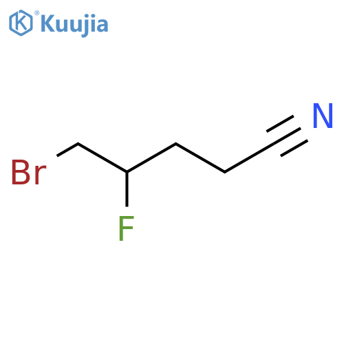 5-Bromo-4-fluoropentanenitrile structure