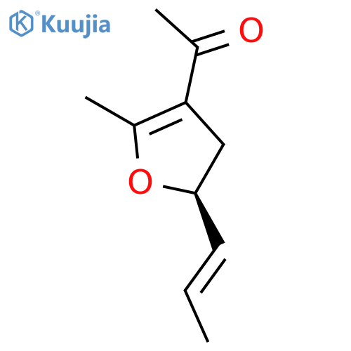 Ethanone,1-[(5S)-4,5-dihydro-2-methyl-5-(1Z)-1-propen-1-yl-3-furanyl]- structure
