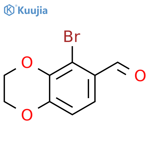 5-Bromo-2,3-dihydrobenzo[b][1,4]dioxine-6-carbaldehyde structure