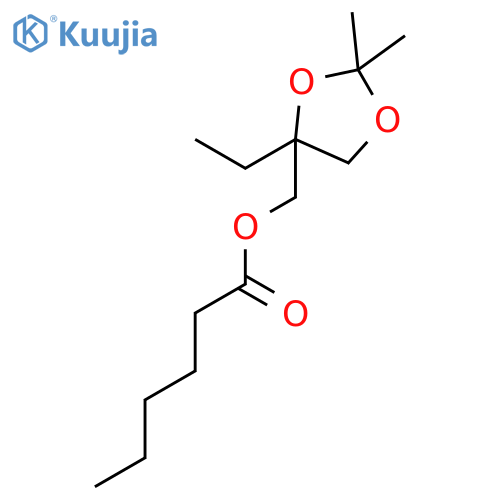 HEXANOIC ACID, (4-ETHYL-2,2-DIMETHYL-1,3-DIOXOLAN-4-YL)METHYL ESTER structure
