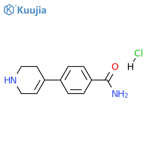 4-(1,2,3,6-tetrahydropyridin-4-yl)benzamide hydrochloride structure