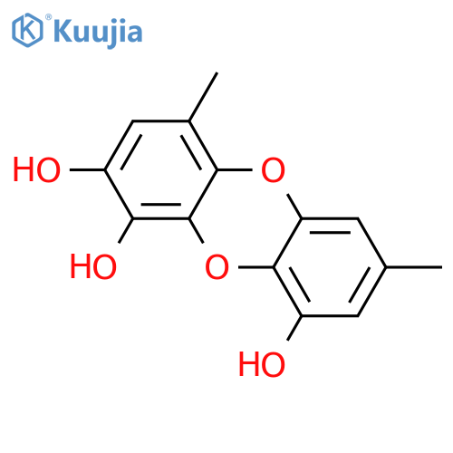 4,7-Dimethyldibenzo[b,e][1,4]dioxin-1,2,9-triol structure