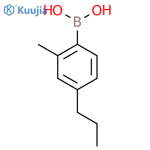 (2-Methyl-4-propylphenyl)boronic acid structure