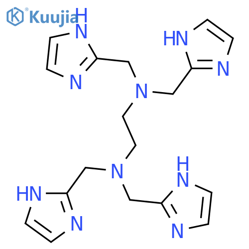 1,2-Ethanediamine, N,N,N',N'-tetrakis(1H-imidazol-2-ylmethyl)- structure