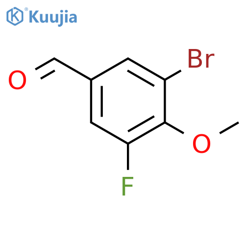 3-Bromo-5-fluoro-4-methoxy-benzaldehyde structure
