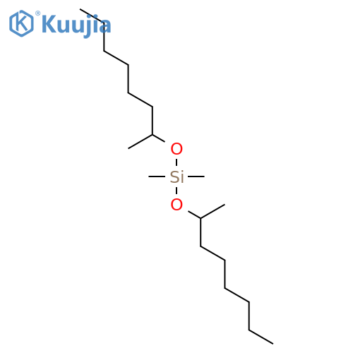 Silane, dimethylbis[(1-methylheptyl)oxy]- structure