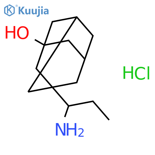 3-(1-Aminopropyl)-1-adamantanol hydrochloride structure