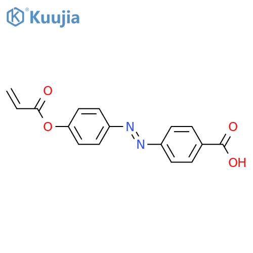Benzoic acid, 4-[(1E)-2-[4-[(1-oxo-2-propen-1-yl)oxy]phenyl]diazenyl]- structure