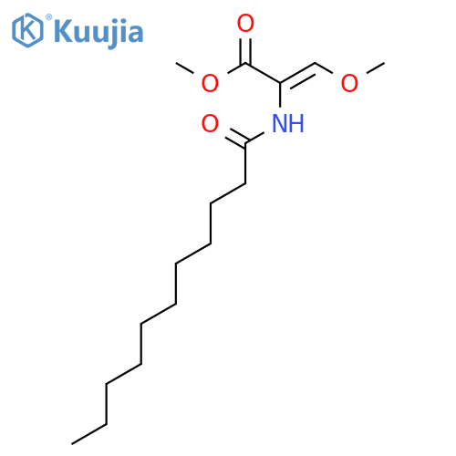 2-Propenoic acid, 3-methoxy-2-[(1-oxoundecyl)amino]-, methyl ester structure