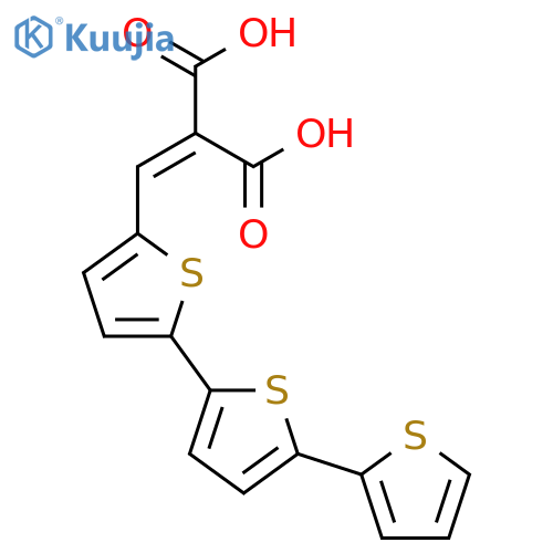 Propanedioic acid, ([2,2':5',2''-terthiophen]-5-ylmethylene)- structure