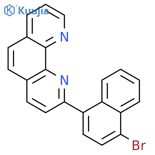 2-(4-bromo-naphthalen-1-yl)-[1,10]phenanthroline structure