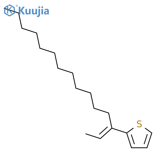 Thiophene, 2-(1-ethylidenetridecyl)- structure