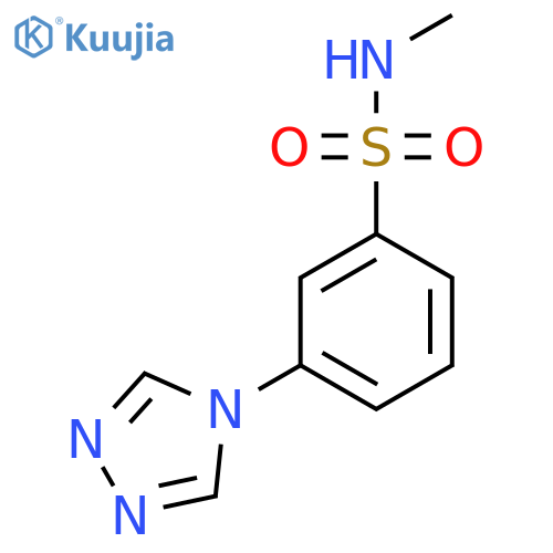 N-methyl-3-(4H-1,2,4-triazol-4-yl)benzene-1-sulfonamide structure