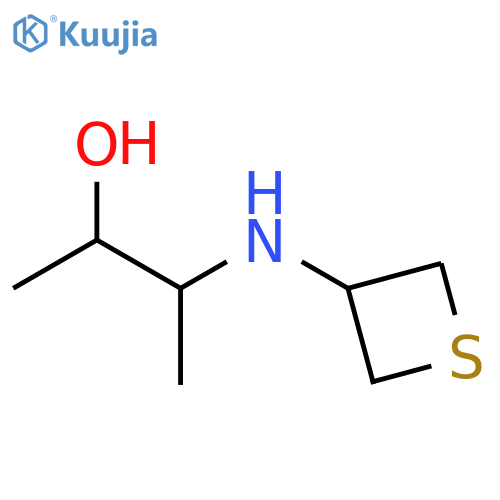 3-[(thietan-3-yl)amino]butan-2-ol structure