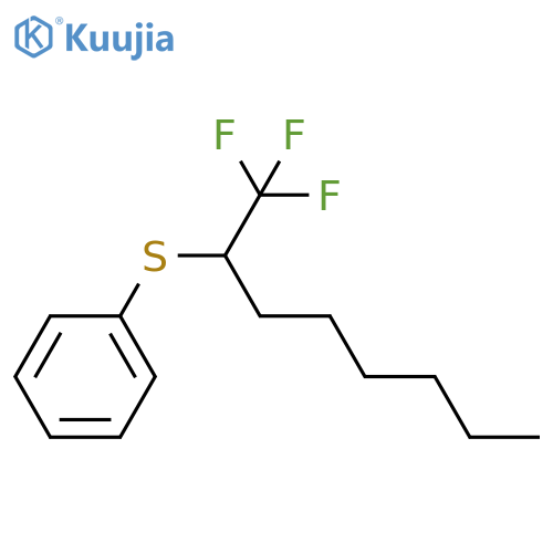 Benzene, [[1-(trifluoromethyl)heptyl]thio]- structure