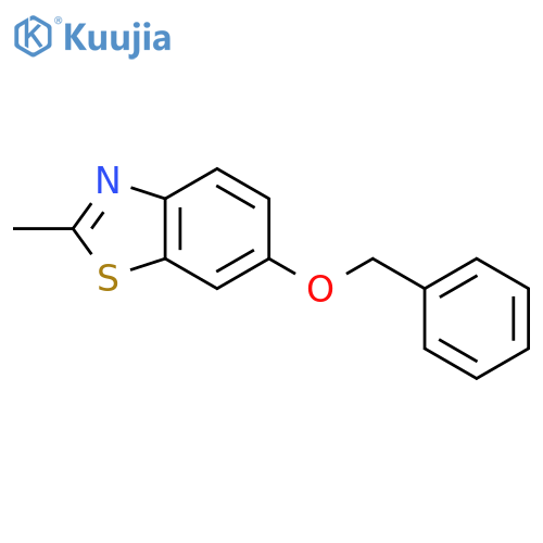 Benzothiazole, 2-methyl-6-(phenylmethoxy)- structure