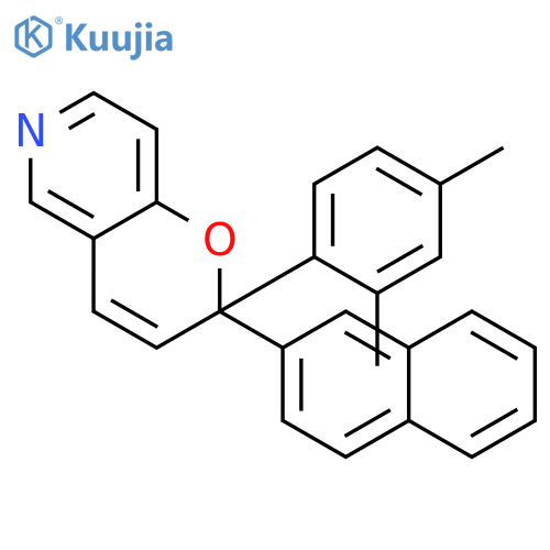 2H-Pyrano[3,2-c]pyridine, 2-(2,4-dimethylphenyl)-2-(2-naphthalenyl)- structure