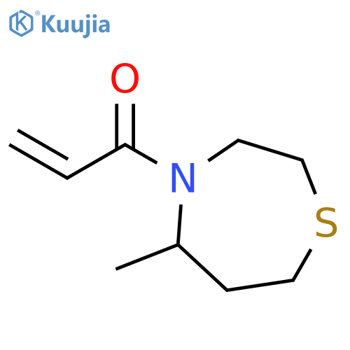 1-(Tetrahydro-5-methyl-1,4-thiazepin-4(5H)-yl)-2-propen-1-one structure