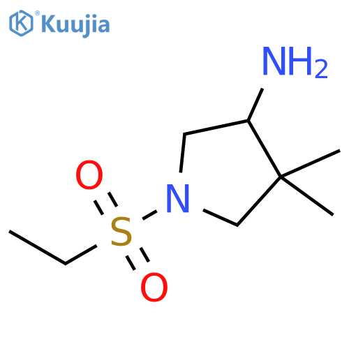 3-Pyrrolidinamine, 1-(ethylsulfonyl)-4,4-dimethyl- structure