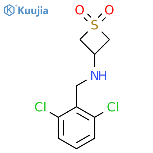 3-{[(2,6-Dichlorophenyl)methyl]amino}-1lambda6-thietane-1,1-dione structure