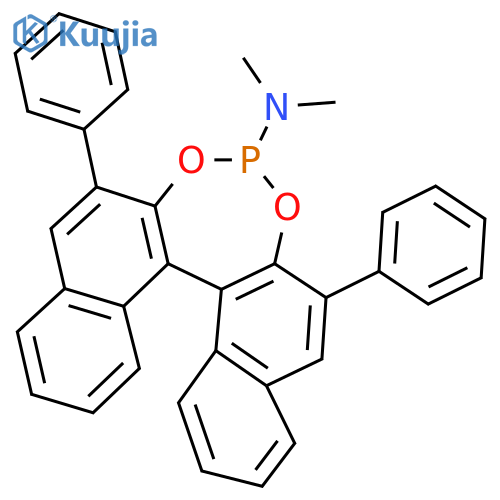 (11bS)-N,N-Dimethyl-2,6-diphenyldinaphtho[2,1-d:1',2'-f][1,3,2]dioxaphosphepin-4-amine structure