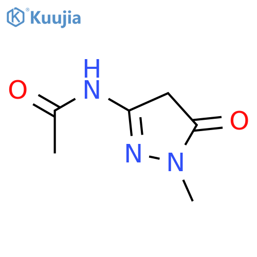 Acetamide,N-(4,5-dihydro-1-methyl-5-oxo-1H-pyrazol-3-yl)- structure