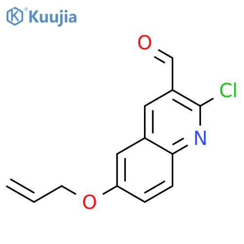 3-Quinolinecarboxaldehyde, 2-chloro-6-(2-propenyloxy)- structure