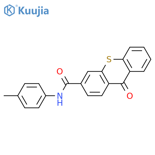 9H-Thioxanthene-3-carboxamide, N-(4-methylphenyl)-9-oxo- structure