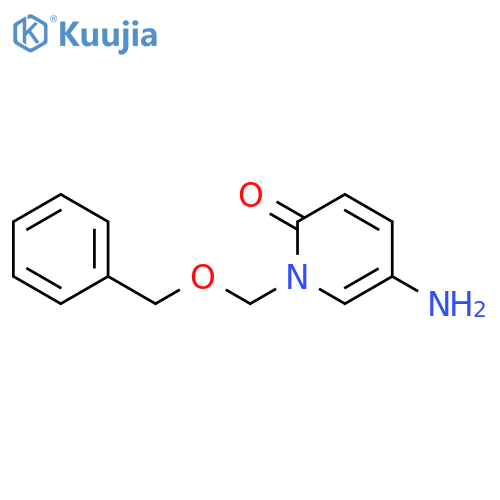 2(1H)-Pyridinone, 5-amino-1-[(phenylmethoxy)methyl]- structure