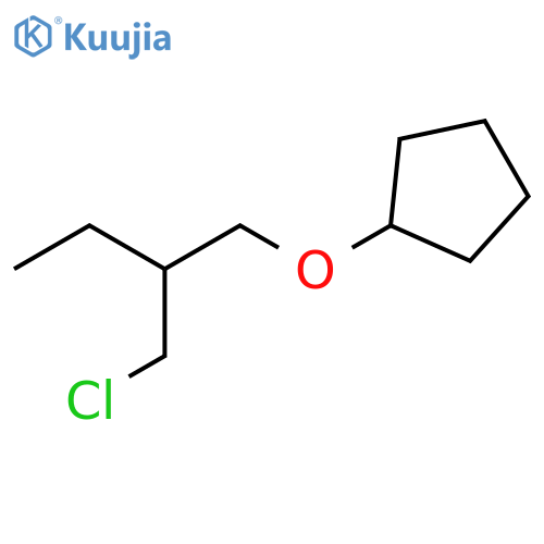 Cyclopentane, [2-(chloromethyl)butoxy]- structure