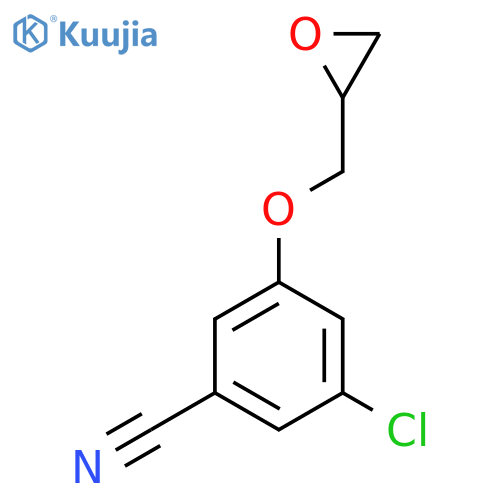 3-Chloro-5-(oxiran-2-ylmethoxy)benzonitrile structure