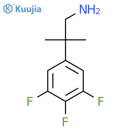 2-Methyl-2-(3,4,5-trifluorophenyl)propan-1-amine structure