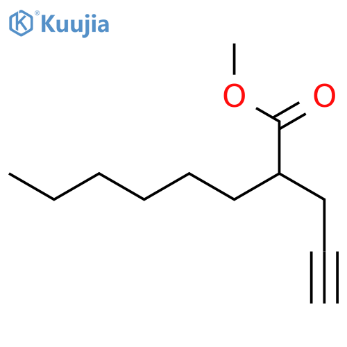OCTANOIC ACID, 2-(2-PROPYNYL)-, METHYL ESTER structure
